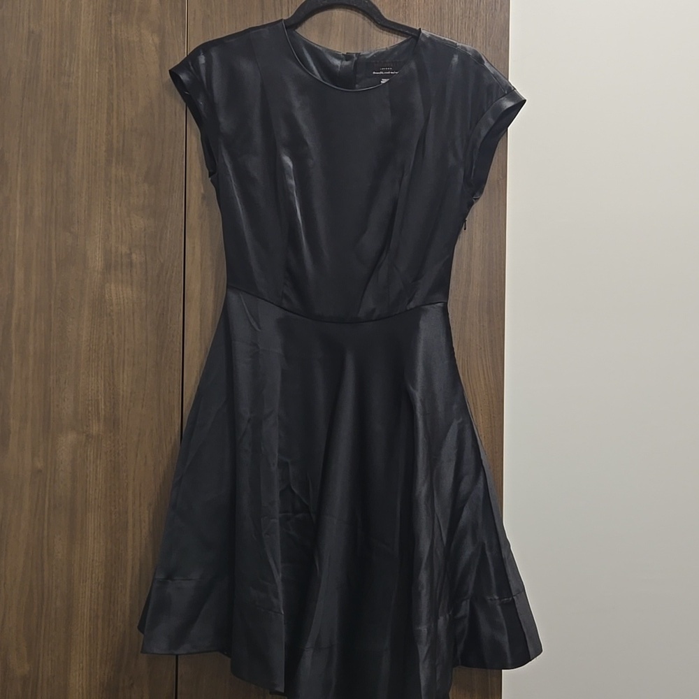TED BAKER-London Haydaa Black Silk Dress-Size 1(4) - Picture 5 of 17